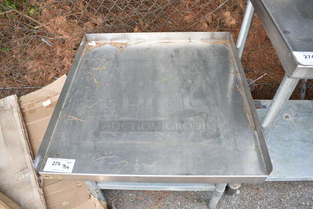 Stainless Steel Commercial Equipment Stand w/ Metal Under Shelf.  - Image 3 of 5