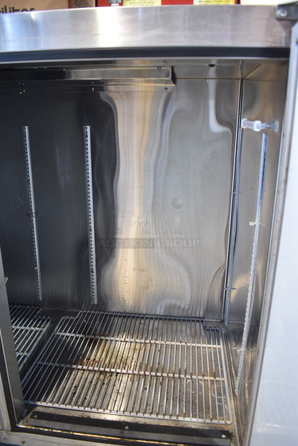 Glastender BB84-L1-SNH(LLR) Stainless Steel Commercial 3 Door Back Bar Cooler. 115 Volts, 1 Phase. Tested and Working!
 - Image 5 of 6