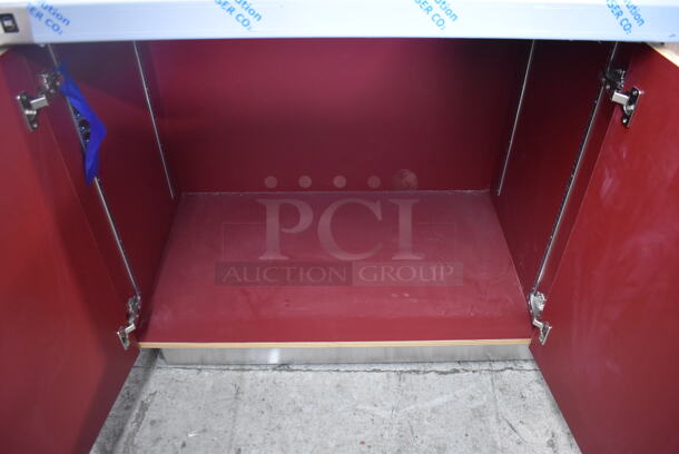 BRAND NEW! Vollrath ACS FAB LLC Stainless Steel Counter w/ 6 Wood Pattern Doors. - Image 5 of 8