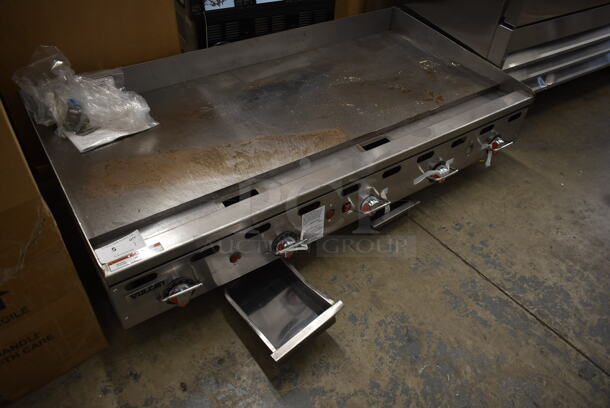 Wolf 960RX-101 Stainless Steel Commercial Countertop Natural Gas Powered Flat Top Griddle. 135,000 BTU. - Image 2 of 8