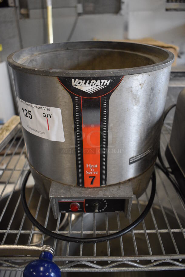 Vollrath HS-7 Stainless Steel Commercial Countertop Soup Kettle Food Warmer. 120 Volts, 1 Phase. 10.5x11x9.5. Tested and Working!