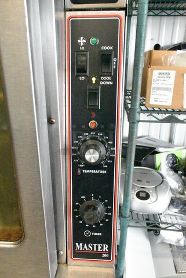 2 Garland Master 200 Stainless Steel Commercial Natural Gas Powered Full Size Convection Oven w/ View Through Door, Metal Oven Racks and Thermostatic Controls on Commercial Casters. 2 Times Your Bid! - Image 5 of 8
