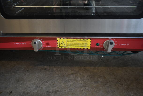 BRAND NEW SCRATCH AND DENT! Avantco 177CO16 Stainless Steel Commercial Countertop Electric Powered Half Size Convection Oven. 120 Volts, 1 Phase. Tested and Working! - Image 4 of 6