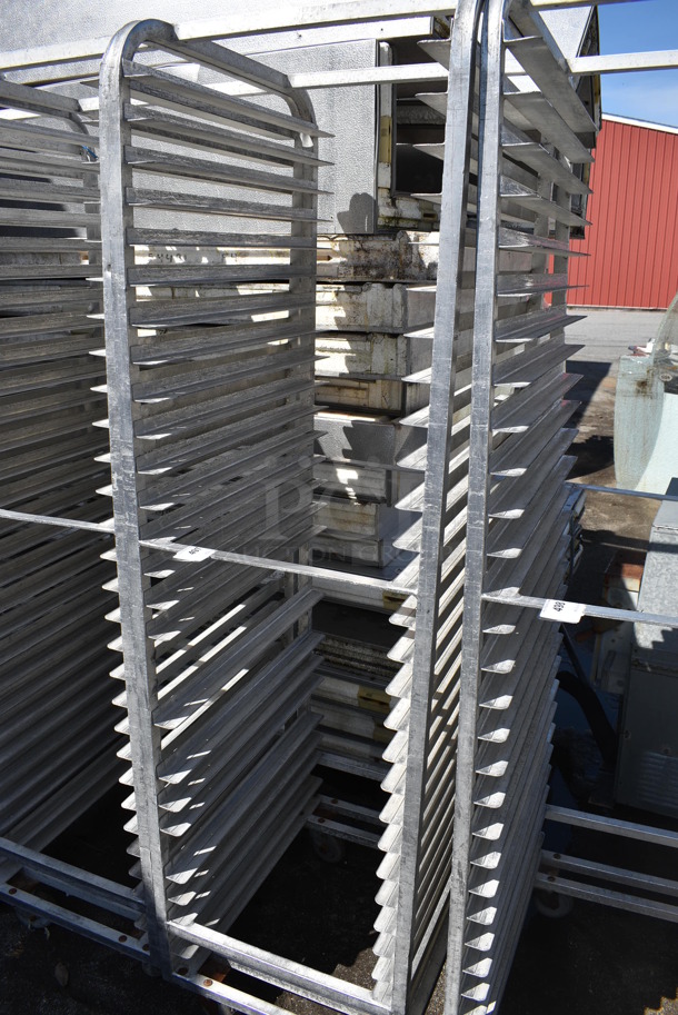 Metal Commercial Pan Transport Rack on Commercial Casters. 20.5x26x74 - Image 3 of 3