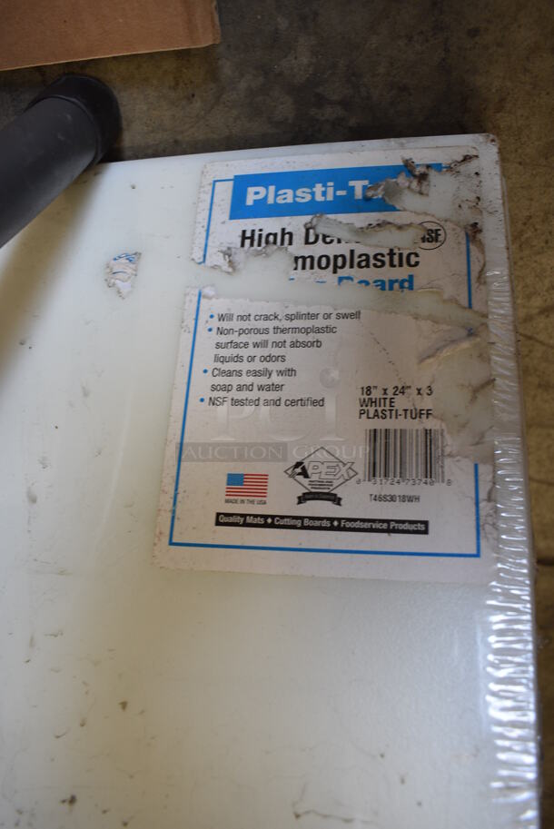 2 BRAND NEW! White Cutting Boards. 18x24x0.5. 2 Times Your Bid! - Image 2 of 2