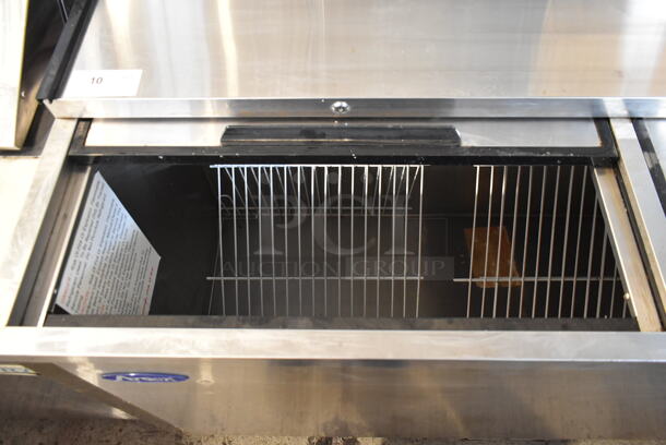 2018 Atosa MBC65 Stainless Steel Commercial Back Bar Bottle Cooler w/ 2 Sliding Lids. 115 Volts, 1 Phase. Tested and Working! - Image 4 of 6
