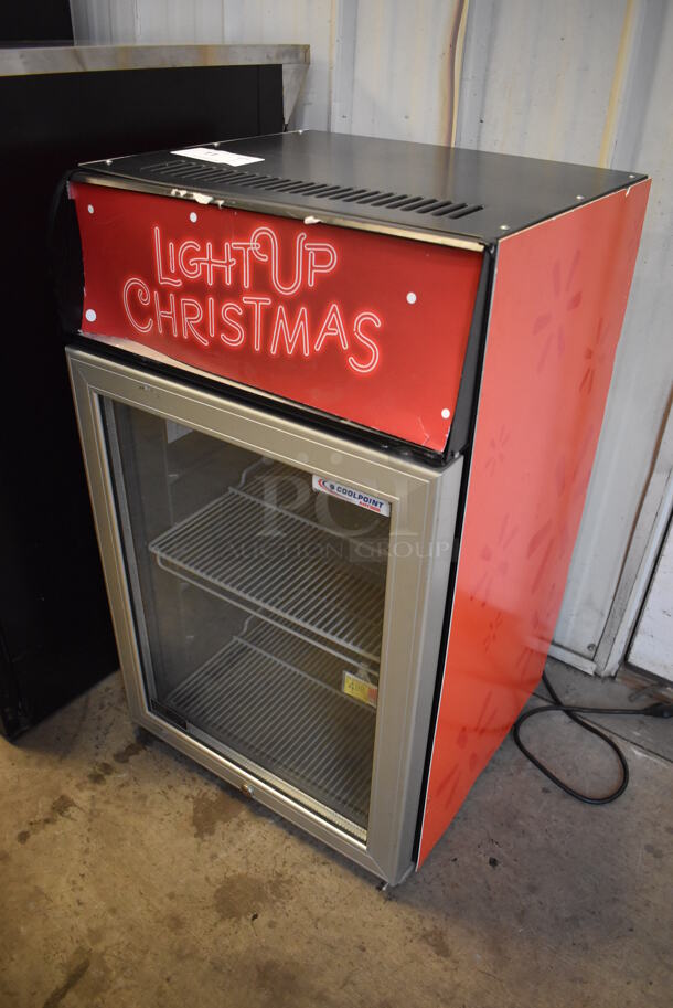 ATC Coolpoint CTB100 Metal Commercial Single Door Reach In Mini Cooler Merchandiser. 115 Volts, 1 Phase. 19x19x32. Tested and Working! - Image 3 of 6