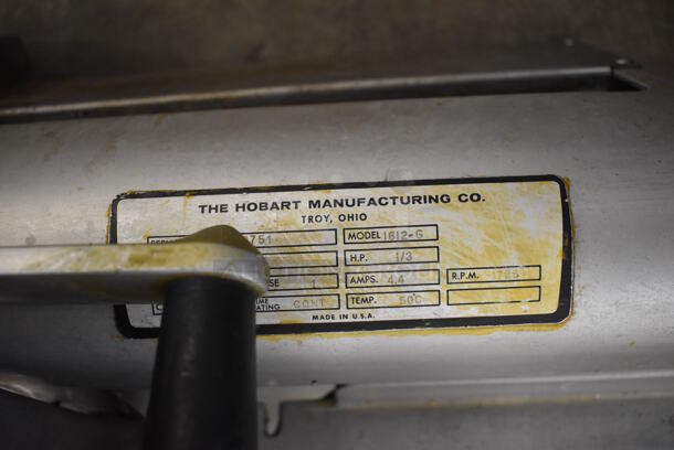 Hobart 1612-G Stainless Steel Commercial Countertop Automatic Meat Slicer. 115 Volts, 1 Phase. 26x19x21. Tested and Working! - Image 4 of 5