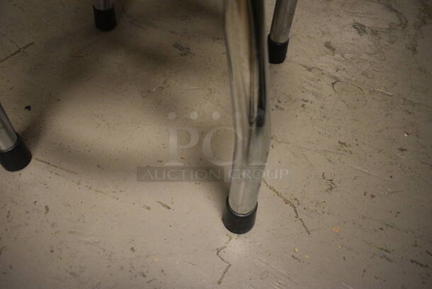 Adjustable Metal Stool with Black Cushion - Image 4 of 4
