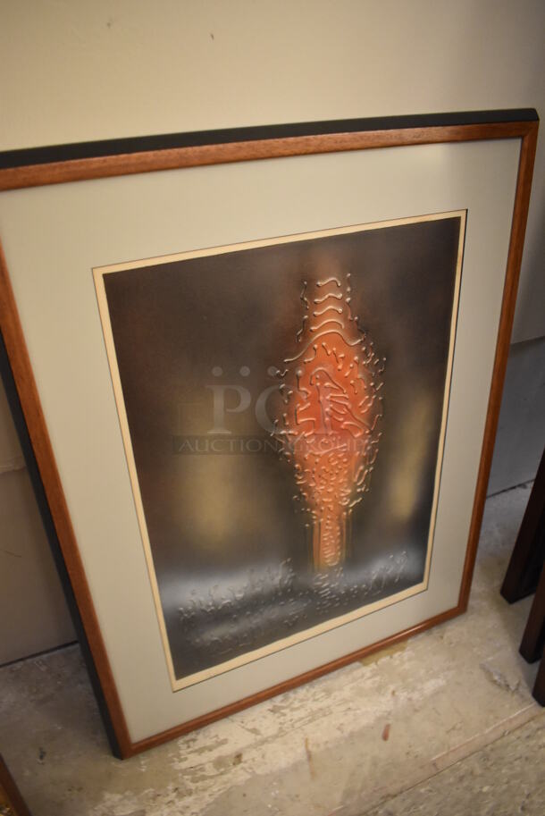 ORIGINAL Framed Picture of Israeli By Josef Farhi. - Image 3 of 6