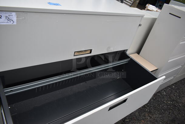 Metal 4 Drawer and 1 Cabinet Filing Cabinet. - Image 3 of 6