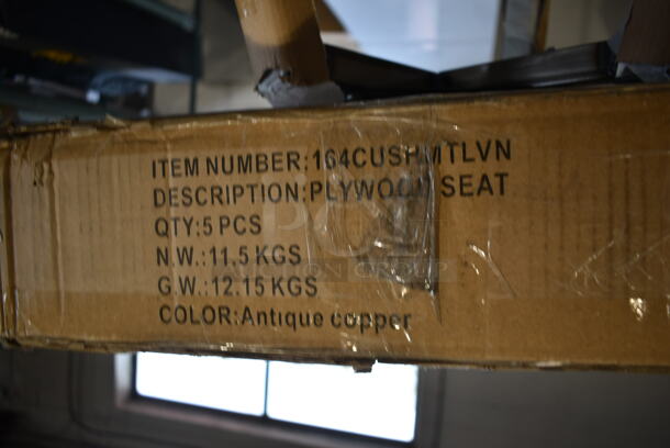 4 BRAND NEW SCRATCH AND DENT! Stools. Comes w/ 5 Plywood Seats. 4 Times Your Bid! - Image 5 of 8