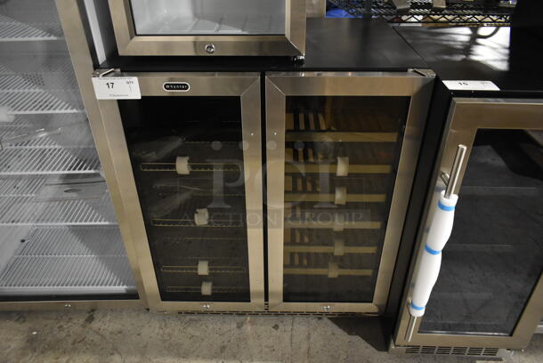 BRAND NEW SCRATCH AND DENT! Whynter BWB-3388FDS 30′′ Built-In French Door Dual Zone 33 Bottle Wine Refrigerator Merchandiser 88 Can Beverage Center. 115 Volts, 1 Phase. Tested and Working!