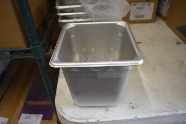 12 BRAND NEW IN BOX! Vollrath Stainless Steel 1/6 Size Drop In Bins. 1/6x6. 12 Times Your Bid! - Image 3 of 4