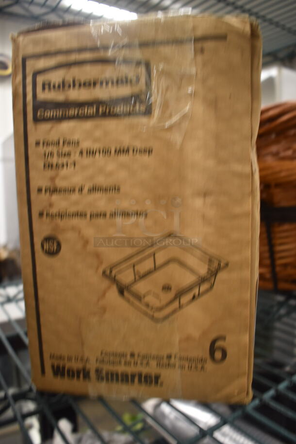 ALL ONE MONEY! Lot of Rubbermaid Food Pans With 6 Per Box, 2 Viavision Automatic Hand Sanitizer Dispensers, And 2 Whicker Baskets With Stands. - Image 4 of 4