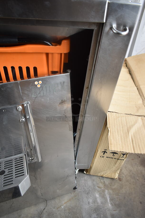 2017 Zumex Speed Pro Tank Podium Stainless Steel Commercial Floor Style Citrus Juicer on Commercial Casters. 115 Volts, 1 Phase. - Image 9 of 12