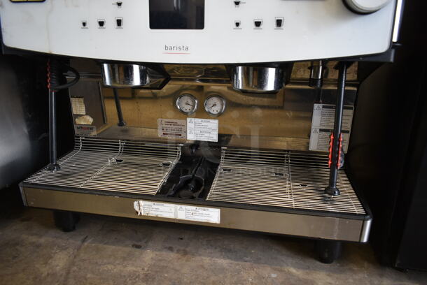 2018 Schaerer Barista Metal Commercial Countertop 2 Group Espresso Machine w/ 2 Hoppers and 2 Steam Wands. 208/240 Volts, 1 Phase. - Image 4 of 6