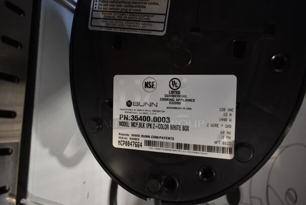 BRAND NEW SCRATCH AND DENT! 2023 Bunn MCP My Cafe Stainless Steel Countertop Pourover Single Serving Commercial Pod Brewer. 120 Volts, 1 Phase.  - Image 6 of 6