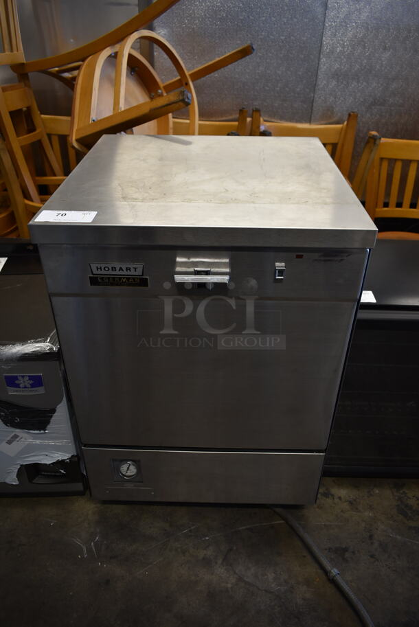 Hobart WMP-C1 Stainless Steel Commercial Undercounter Dishwasher. 110-120 Volts, 1 Phase.