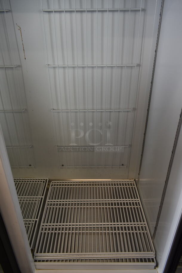 Master-Bilt MBGFP74-HG Metal Commercial 3 Door Reach In Freezer Merchandiser w/ Poly Coated Racks. 115/208-230 Volts, 1 Phase. Tested and Working! - Image 11 of 12