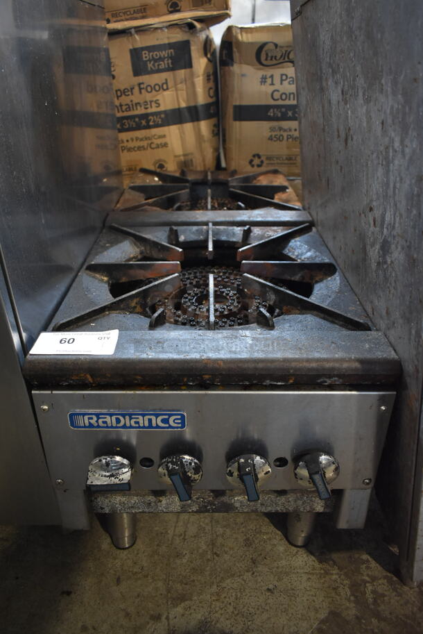 Radiance TASP-18S-D Stainless Steel Commercial Countertop Natural Gas Powered 2 Burner Range. - Image 1 of 4