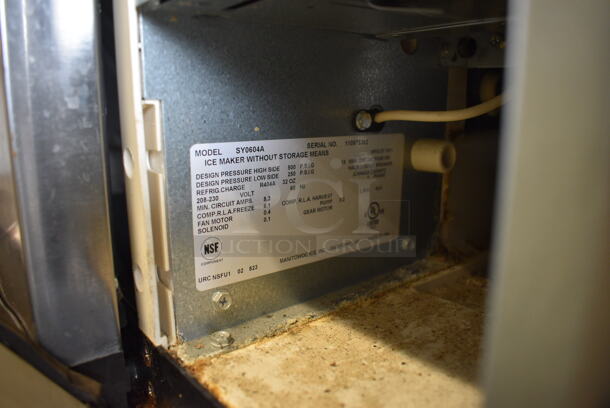 Manitowoc Model SY0604A Stainless Steel Commercial Ice Machine Head on Stainless Steel Commercial 8 Flavor Carbonated Beverage Machine. 208-230 Volts, 1 Phase. 30.5x31x58 - Image 6 of 6