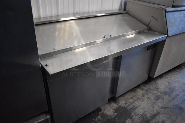 Continental SW60-24M Stainless Steel Commercial Sandwich Salad Prep Table Bain Marie Mega Top on Commercial Casters. 115 Volts, 1 Phase. 60x35x40. Tested and Powers On But Temps at 52 Degrees - Image 3 of 7