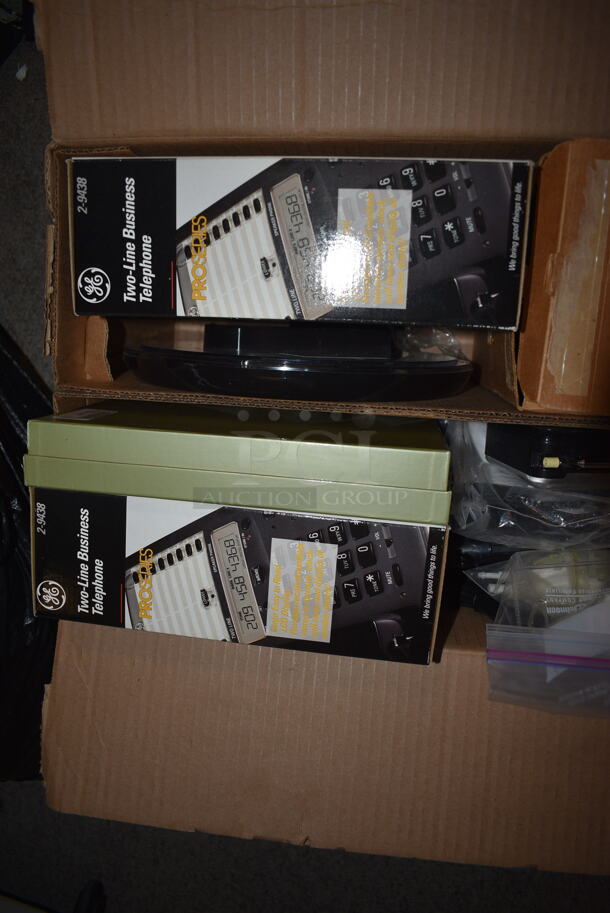 ALL ONE MONEY! Tier Lot of Various Items Including Samsung DVD Player, Keyboard, Remotes, Two-Line Business Telephones, and Denon Receiver - Image 8 of 8