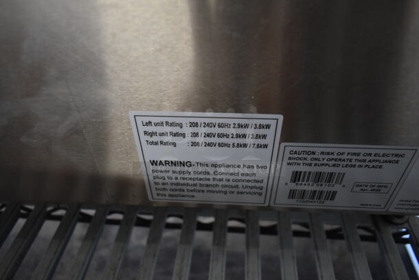 BRAND NEW SCRATCH AND DENT! 2023 Globe PF32E Stainless Steel Commercial Countertop Electric Powered Fryer w/ 2 Metal Fry Baskets. 208/240 Volts, 1 Phase. Tested and Working!
 - Image 8 of 8