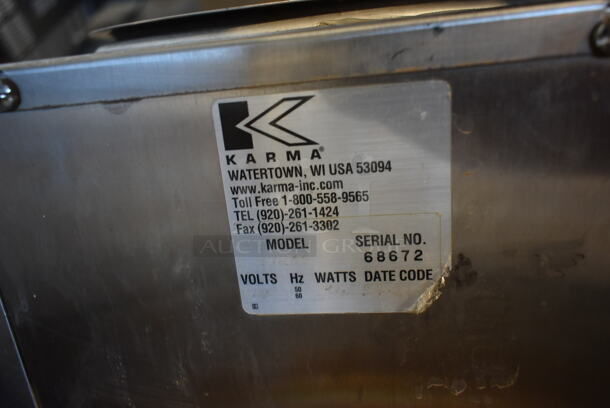 Karma Stainless Steel Commercial Countertop Cappuccino Machine.  - Image 5 of 6