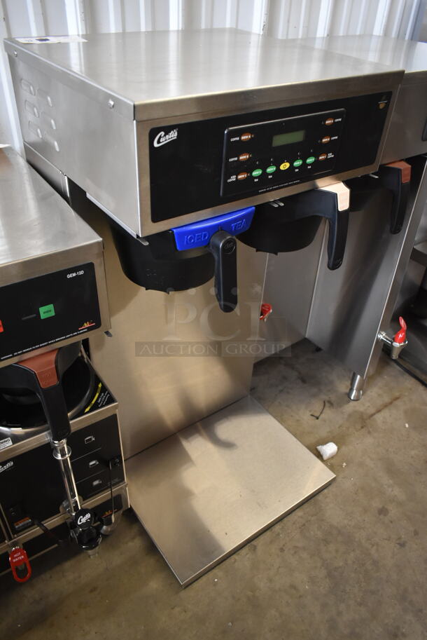 BRAND NEW SCRATCH AND DENT! Curtis CBHT Stainless Steel Commercial Countertop Double Coffee and Tea Machine w/ Hot Water Dispenser and 2 Poly Brew Baskets. 220 Volts, 1 Phase. - Image 3 of 9