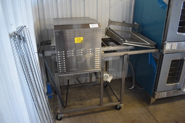 Belshaw Adamatic TG-50 Stainless Steel Commercial Floor Style Thermoglaze Icing Machine on Commercial Casters. 208 Volts, 1 Phase. 61x34x54.5 - Image 4 of 8