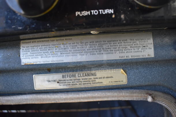 Whirlpool Chrome Finish Natural Gas Powered 4 Burner Range w/ Oven. 30x26x47 - Image 5 of 6