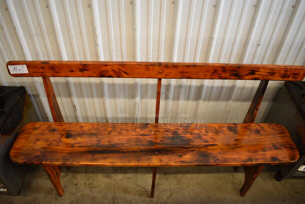 Wooden Bench. Goes GREAT w/ Item 22! 66x15.5x34