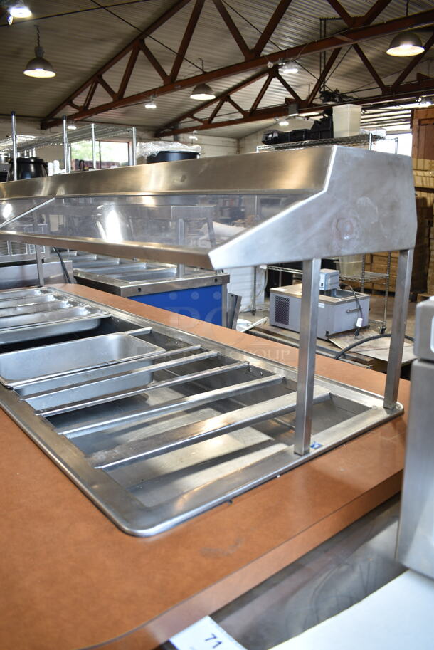 Atlas WCM-5 Metal Commercial Buffet Station w/ Sneeze Guard on Commercial Casters. 115 Volts, 1 Phase. Tested and Working! - Image 3 of 11