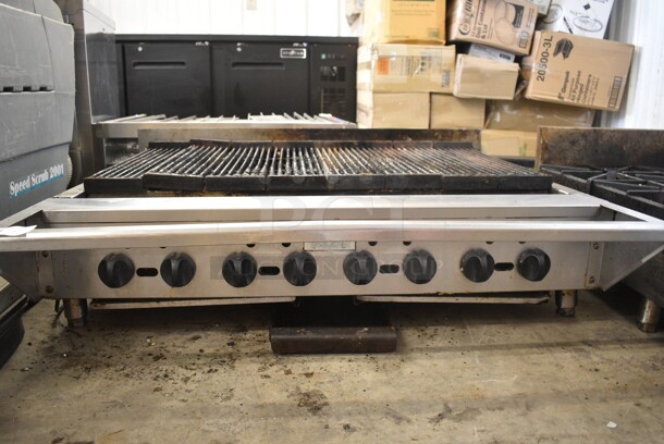 Vulcan VACB47N-21 Stainless Steel Commercial Countertop Natural Gas Powered Charbroiler Grill.  - Image 2 of 6