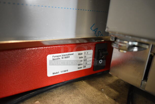 BRAND NEW SCRATCH AND DENT! Paragon TP-16 1116810 1116810 Classic Pop 16 oz. Popcorn Machine. See Pictures for Glass Damage. 120 Volts, 1 Phase. Cannot Test Due To Plug Style - Image 12 of 12