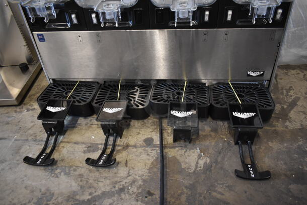 BRAND NEW SCRATCH AND DENT! Vollrath VBBE4-37-S Stainless Steel Commercial Countertop 4 Hopper Refrigerated Beverage Machine. 115 Volts, 1 Phase. Tested and Working! - Image 5 of 7