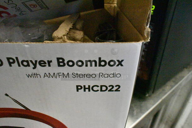 6 IN ORIGINAL BOX! Various Items Including SereneLife Scooter, Nutrichef Pan Set, Pyle CD Player Boombox, Pyle PDWRBT56BK Speakers, Mite Excel Unit. 6 Times Your Bid!  - Image 9 of 12