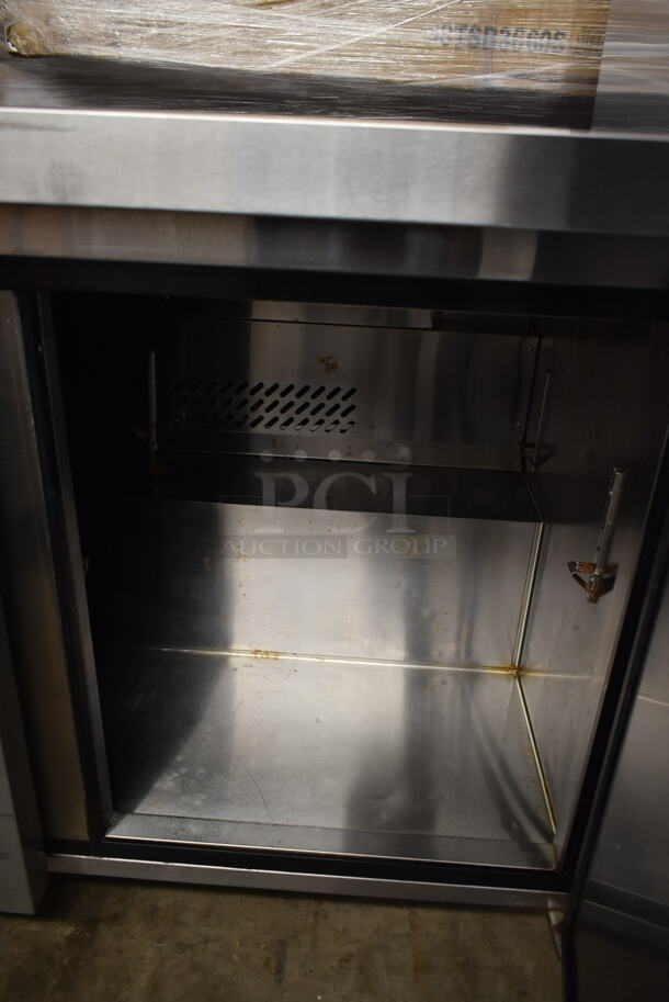 2017 Migali C-U48R-HC Stainless Steel Commercial 2 Door Undercounter Freezer on Commercial Casters. 115 Volts, 1 Phase. Tested and Working! - Image 5 of 6
