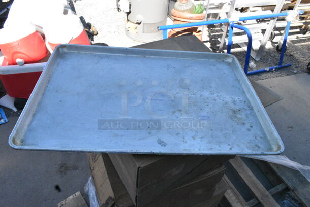 Metal Commercial Pan Rack w/ 27 Baking Pans and 1 Lid - Image 3 of 5