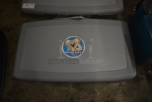 2 BRAND NEW! Koala Kare Gray Poly Wall Mount Diaper Changing Stations. 2 Times Your Bid! - Image 3 of 3