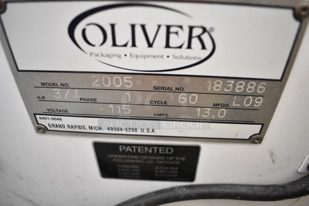 Oliver 2005 Metal Commercial Countertop Bread Loaf Slicer. 115 Volts, 1 Phase. Tested and Working! - Image 8 of 8