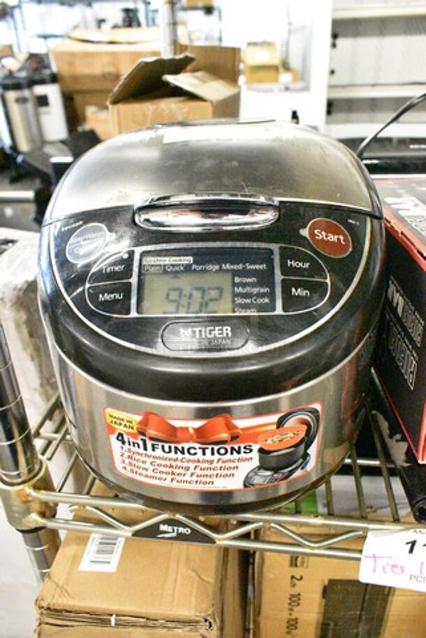 8 Various Items Including Tiger JAX-T10U Rice Cooker, Epson Stylus Photo R280 Printer, Riedel Bar Glasses, Pyle PMNGSP1BK Wireless BT Streaming Speaker, Pyle Microphone, Muffin Baking Pans. 8 Times Your Bid!  - Image 2 of 12