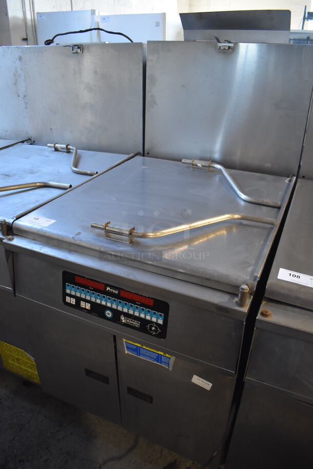 Pitco Frialator 24RUFMMS Stainless Steel Commercial Natural Gas Powered Donut Fryer. 72,000 BTU. 29x43x56 - Image 2 of 9