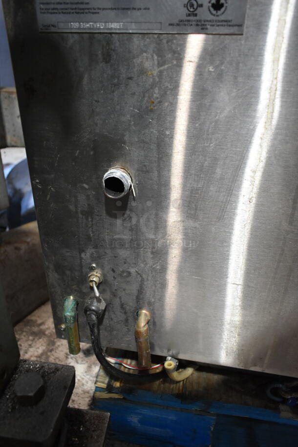 Hardt Inferno 3500 Stainless Steel Commercial Natural Gas Powered Rotisserie Oven. Comes w/ Metal Legs on Commercial Casters. 76,000 BTU.  - Image 10 of 11