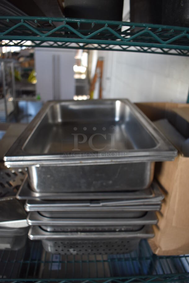 ALL ONE MONEY! Tier Lot of Various Items Including Stainless Steel Drop In Bins and Paper Product - Image 6 of 10