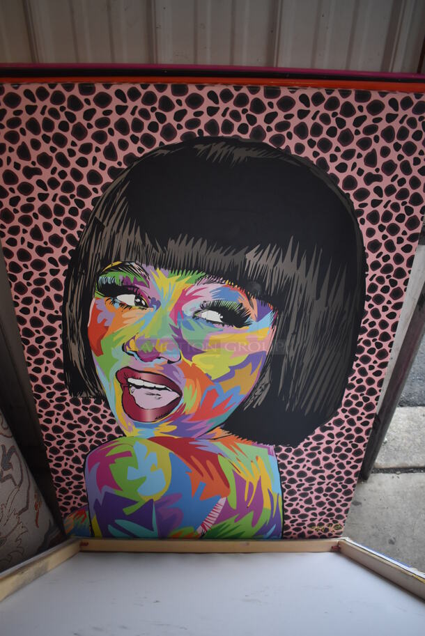 7 Various Pictures Including Amy Winehouse, Jamie Foxx, Napoleon Dynamite, Cardi B, Vincent Van Gogh, Martin Luther King Jr and Sting. 26x1x26, 32x1x48. 7 Times Your Bid! - Image 5 of 9