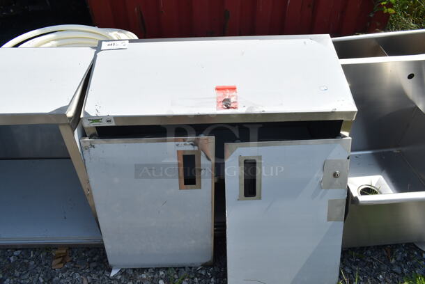 BRAND NEW SCRATCH AND DENT! Regency 600WCS1536 36" Stainless Steel Wall Cabinet with Sliding Doors - Image 3 of 6