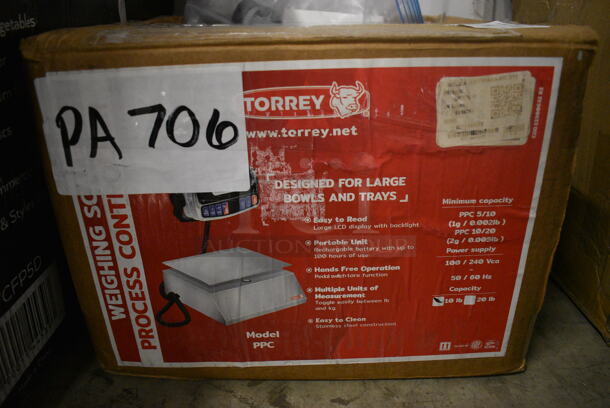 BRAND NEW IN BOX! Torrey Model PPC Stainless Steel Commercial Countertop Food Portioning Scale. 10x10x4, 7x2x4.5. Tested and Working! - Image 5 of 8